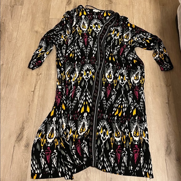 LOFT Dresses & Skirts - LOFT Black and Yellow coverup